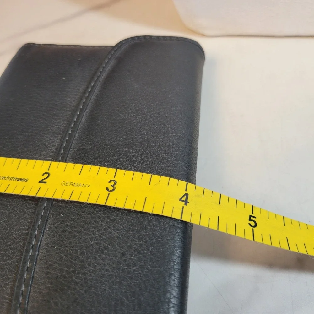 Buxton black leather